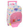 Trolley Baby Peppa Pig rosa con mochila extraíble y estampado multicolor