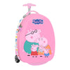 Maleta trolley infantil rosa de Peppa Pig con dos ruedas