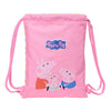Saco rosa Peppa Pig Baby Pig con cordones