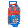 Trolley escolar rojo y azul de Paw Patrol con mochila extraíble