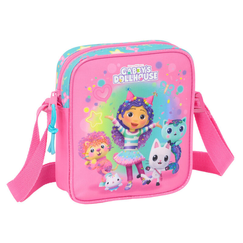 Bolso bandolera rosa Confetti de Gabby's Dollhouse con correa ajustable