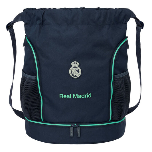 Saco azul marino Real Madrid 2ª Equipación 25/26 con compartimento inferior