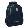 Mochila azul marino Real Madrid 2ª Equipación 25/26 con detalles verdes
