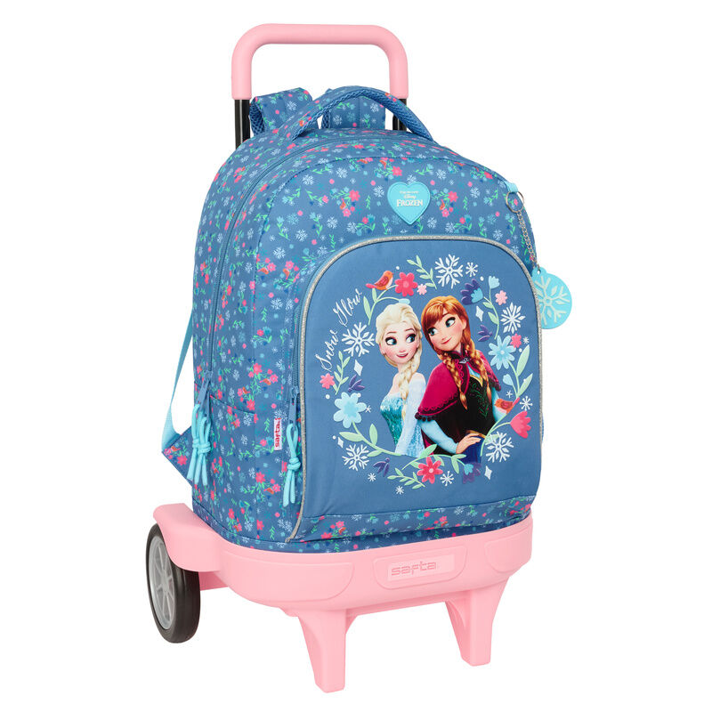 Trolley escolar Frozen Disney SAFTA azul con Elsa y Anna