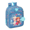 Mochila Frozen Disney azul de 27 cm con Elsa y Anna