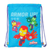 Saco turquesa de Iron Man Marvel con cordones y bolsillo interior
