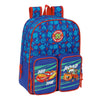 Mochila azul de Cars Disney Pixar con Rayo McQueen y Mate