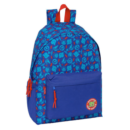 Mochila azul Cars Disney Pixar SAFTA de 43 cm
