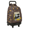 Trolley SAFTA Jurassic World marrón con mochila extraíble