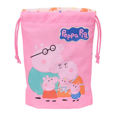 Saco rosa de Peppa Pig con cierre de cordón