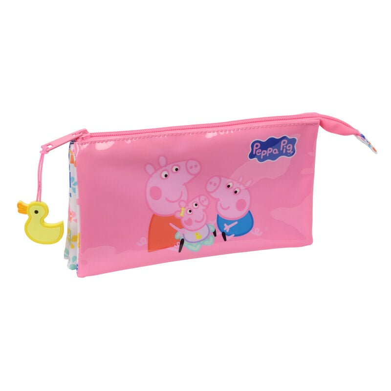 Portatodo triple rosa SAFTA Peppa Pig Baby Pig