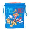 Saco de merienda azul SAFTA Paw Patrol con cierre de cordón