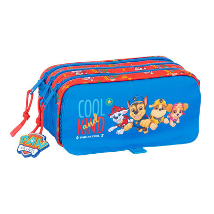 Portatodo triple azul de Paw Patrol con tres compartimentos