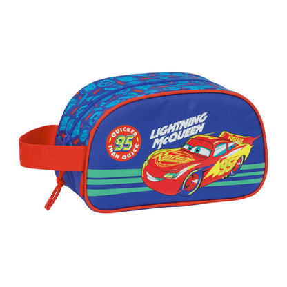 Neceser azul de Cars con Lightning McQueen y asa lateral