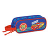 Portatodo doble azul de Cars con Rayo McQueen y asa lateral