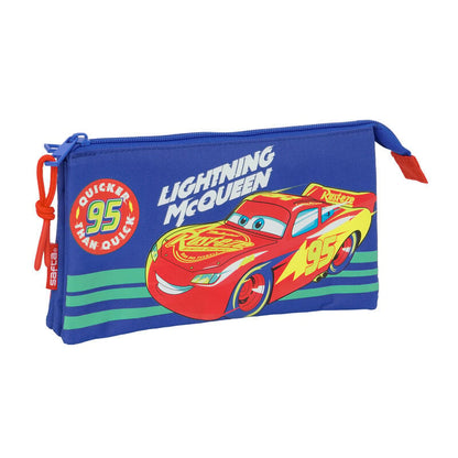 Portatodo triple azul de Cars con Rayo McQueen