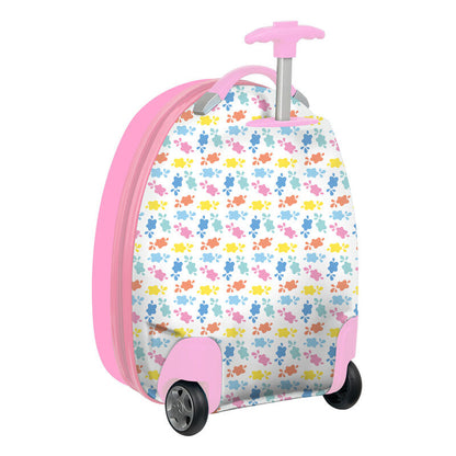 Maleta trolley infantil rosa de Peppa Pig con dos ruedas - 2