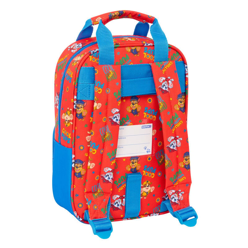 Mochila roja y azul Paw Patrol con bolsillo frontal - 2