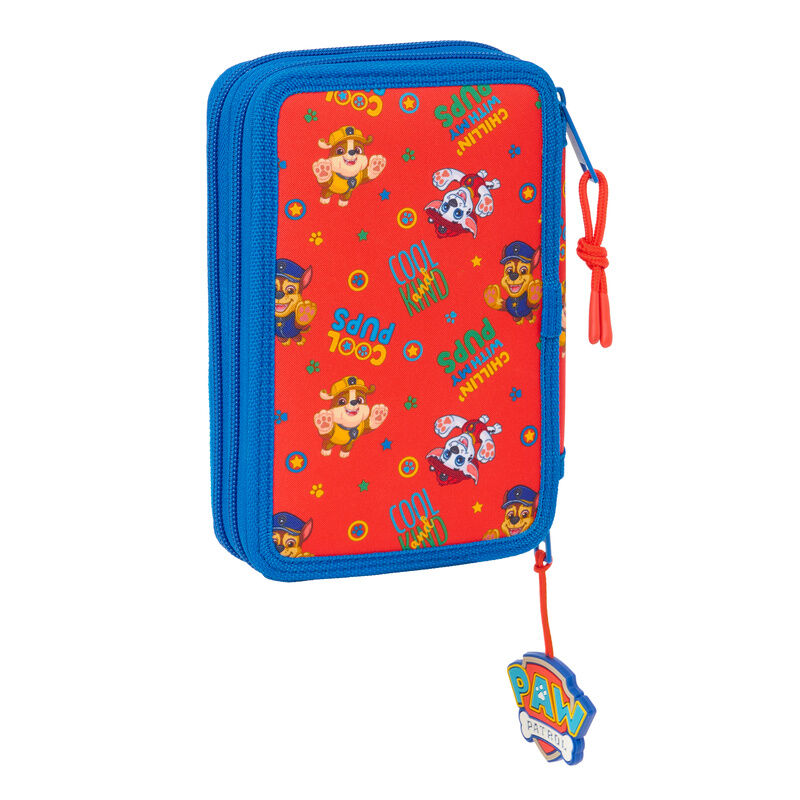 Plumier doble azul Paw Patrol de 29 piezas con dos compartimentos - 2