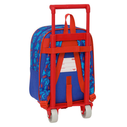 Trolley escolar SAFTA Cars Disney Pixar azul con Rayo McQueen y Mate - 2