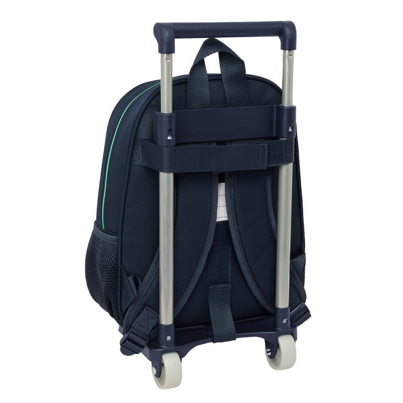 Trolley mochila SAFTA del Real Madrid azul marino con detalles verdes - 2