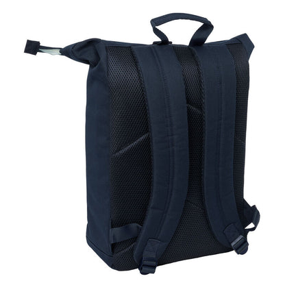 Mochila azul marino Real Madrid 2ª Equipación 25/26 con escudo y detalles verdes - 2