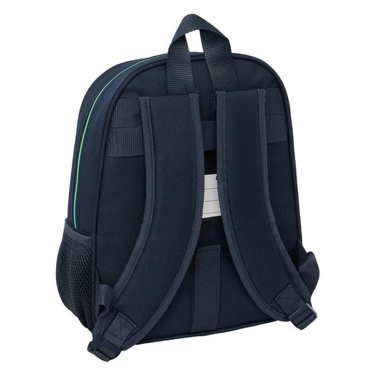 Mochila azul marino Real Madrid SAFTA con detalles verdes - 2