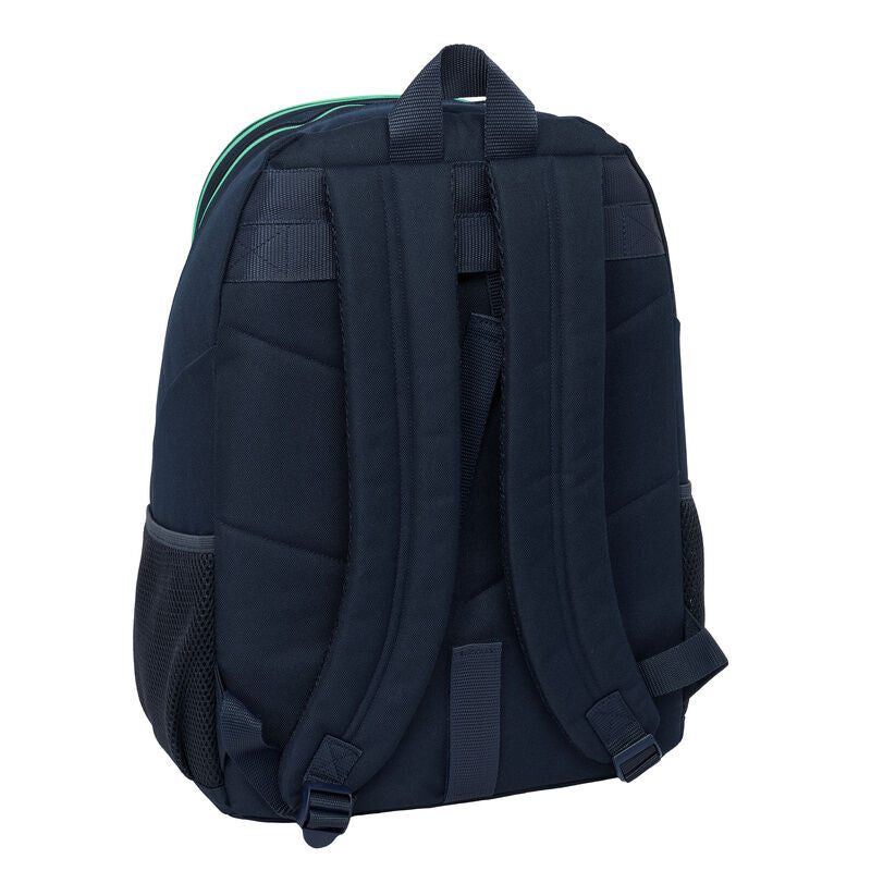 Mochila azul marino Real Madrid 2ª Equipación 25/26 con detalles verdes - 2