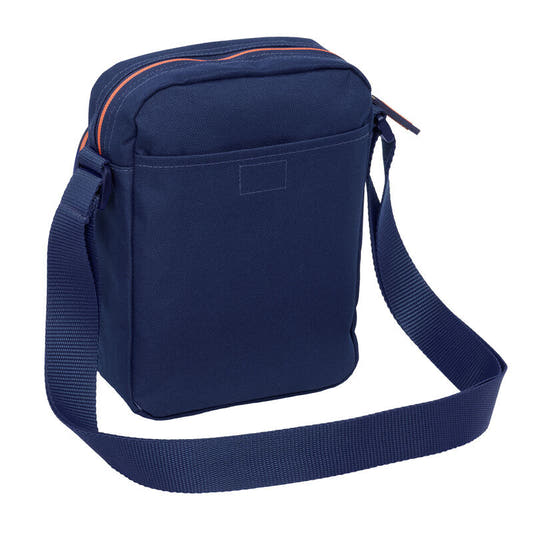 Bolso bandolera azul marino del FC Barcelona con detalles naranjas - 2