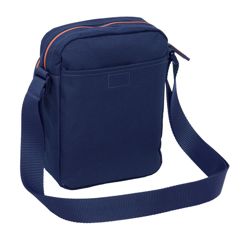 Bolso bandolera azul marino del FC Barcelona con detalles naranjas - 2