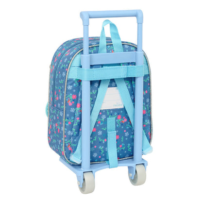 Trolley Frozen Disney azul con Elsa y Anna, mochila extraíble - 2