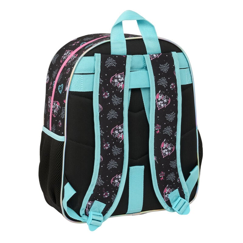 Mochila Monster High SAFTA negra con estampado de personajes - 2