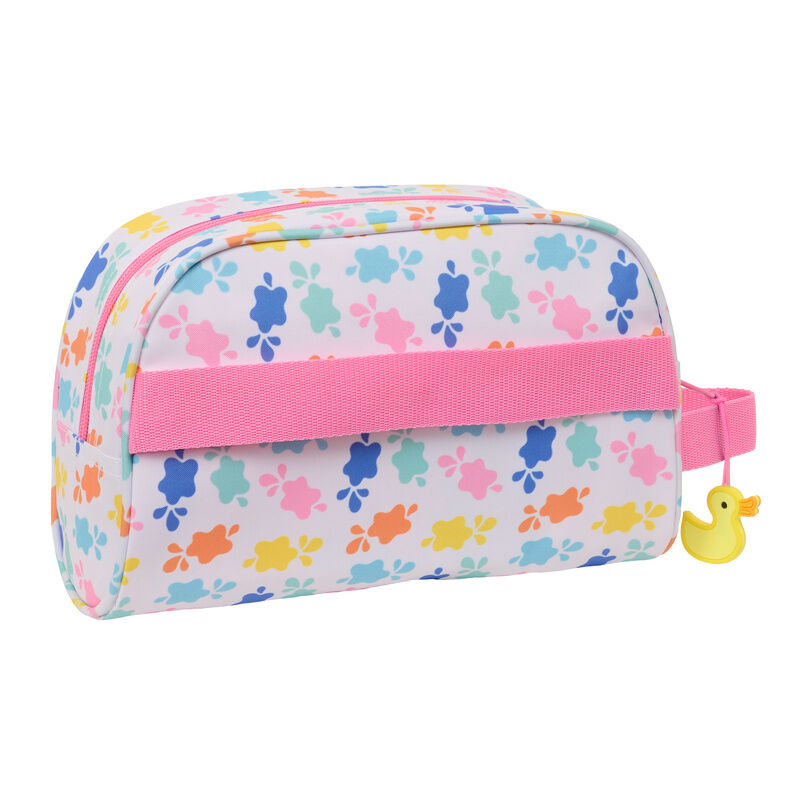 Neceser rosa de Peppa Pig con asa lateral y colgante de pato - 2