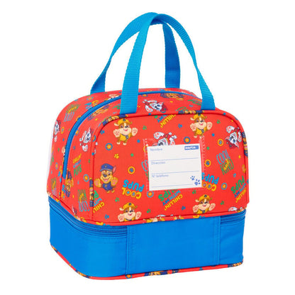 Bolsa portameriendas azul y roja de Paw Patrol con doble compartimento - 2