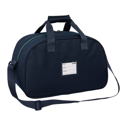 Bolsa de deporte azul marino del Real Madrid con detalles verdes - 2