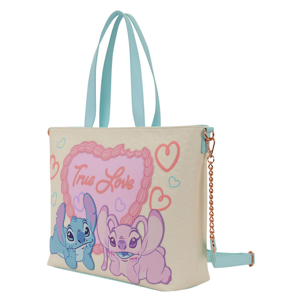 Bolso Disney Loungefly True Love con Angel y Stitch - 4