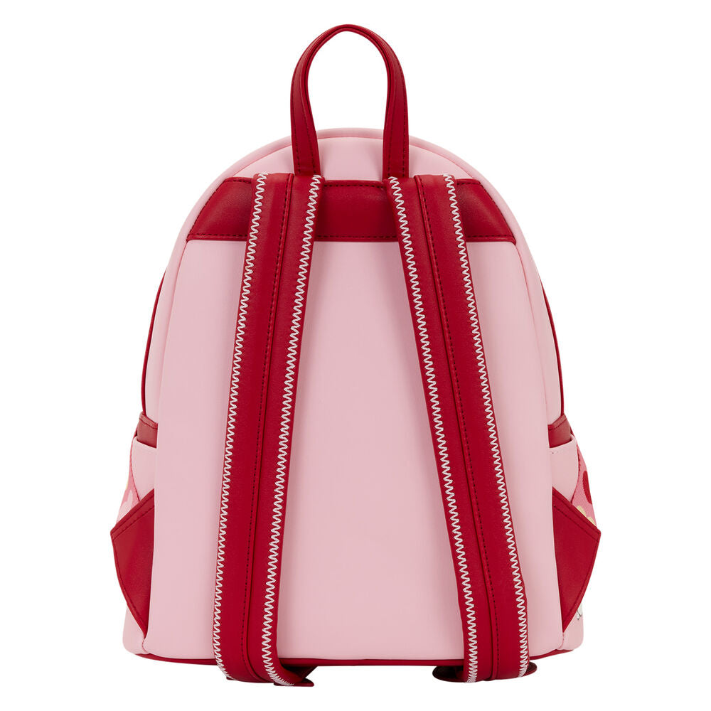 Mochila rosa Loungefly de Snoopy con corazón XO y Woodstock - 3
