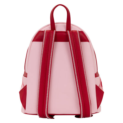 Mochila rosa Loungefly de Snoopy con corazón XO y Woodstock - 3