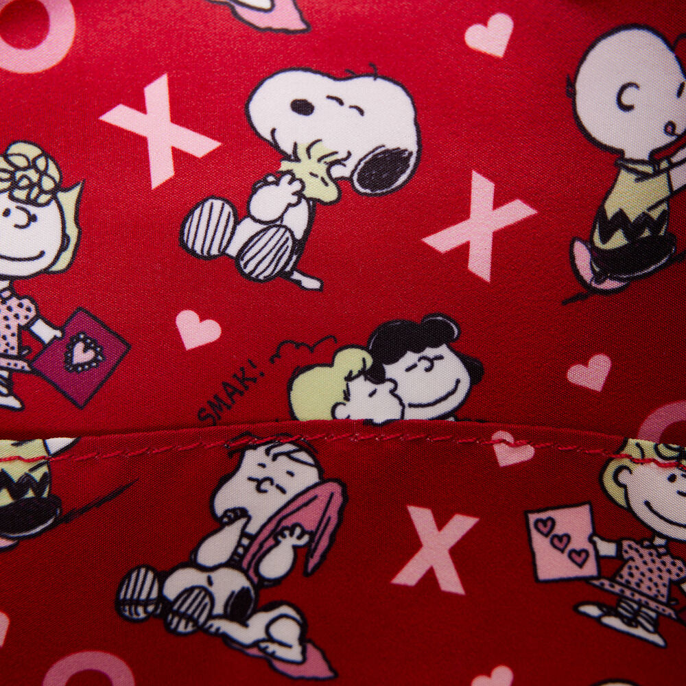 Mochila rosa Loungefly de Snoopy con corazón XO y Woodstock - 5