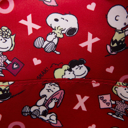Mochila rosa Loungefly de Snoopy con corazón XO y Woodstock - 5