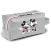 Neceser gris Disney Varsity con Mickey y Minnie