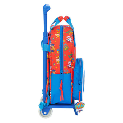 Trolley escolar rojo y azul de Paw Patrol con mochila extraíble - 3