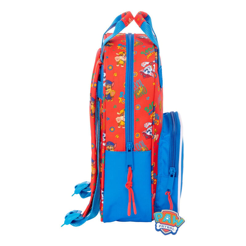 Mochila roja y azul Paw Patrol con bolsillo frontal - 3
