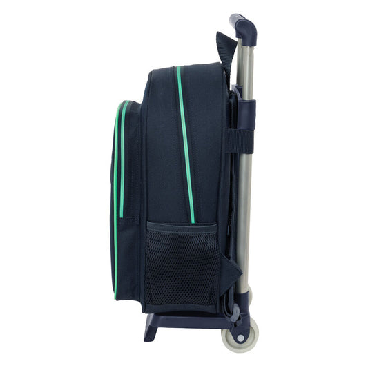 Trolley mochila SAFTA del Real Madrid azul marino con detalles verdes - 3