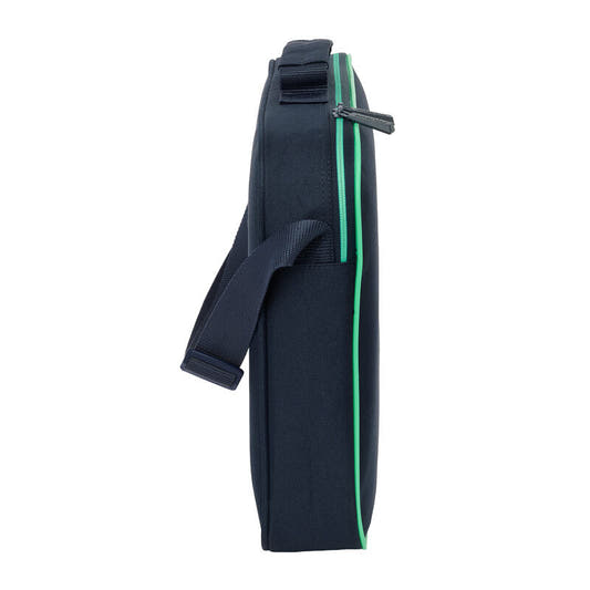 Cartera extraescolares Real Madrid azul marino con ribete verde - 3