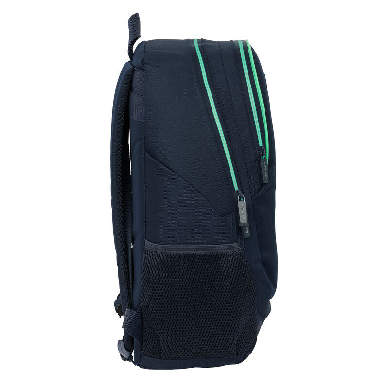 Mochila azul marino Real Madrid 2ª Equipación 25/26 con detalles verdes - 3