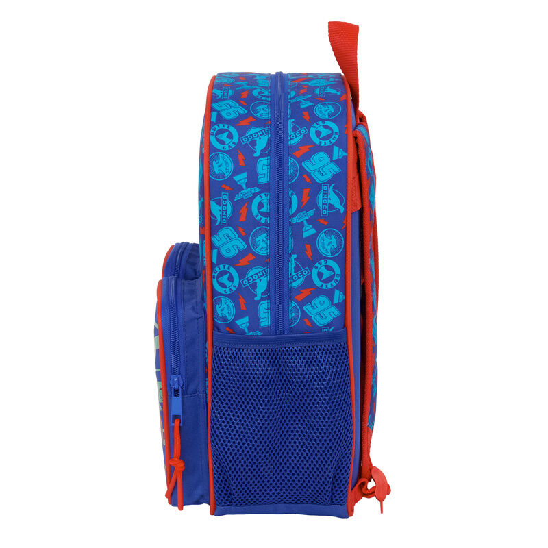 Mochila azul de Cars Disney Pixar con Rayo McQueen y Mate - 3