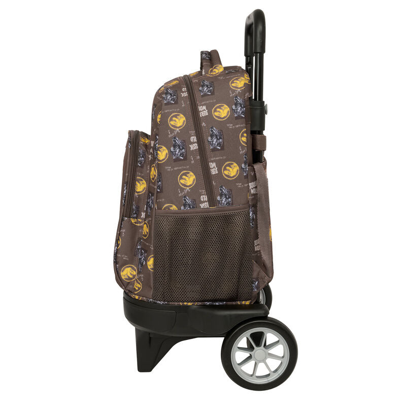 Trolley mochila SAFTA Jurassic World marrón con dinosaurio - 3