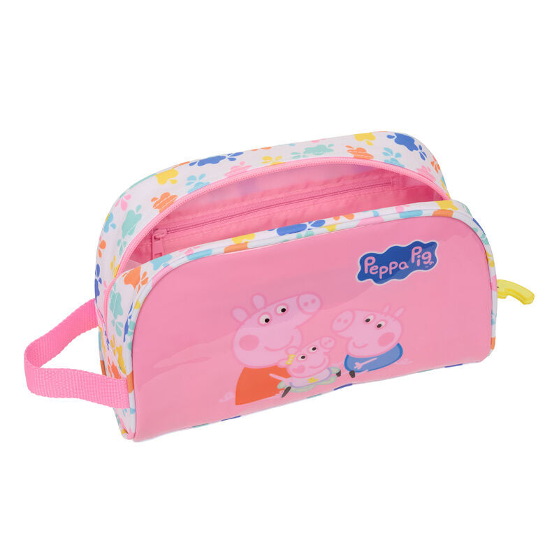Neceser rosa de Peppa Pig con asa lateral y colgante de pato - 4
