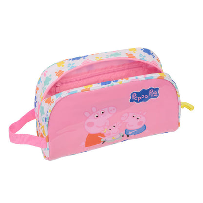 Neceser rosa de Peppa Pig con asa lateral y colgante de pato - 4